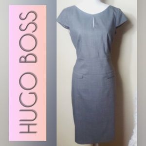 ⬇️💼HUGO BOSS Dress Domita Gray   Sz12